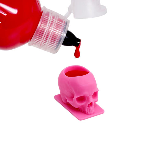 PINK SKULL INK CAPS