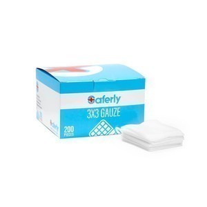 Saferly 3" x 3" Gauze (Box of 200)
